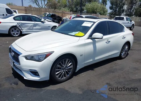 2019 Infiniti Q50 3.0T Luxe z USA, uszkodzony, nr VIN JN1EV7AP1KM517673